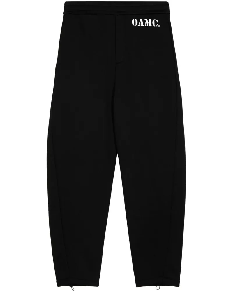 OAMC Geo Jogginghose aus Bio-Baumwolle - Schwarz Schwarz