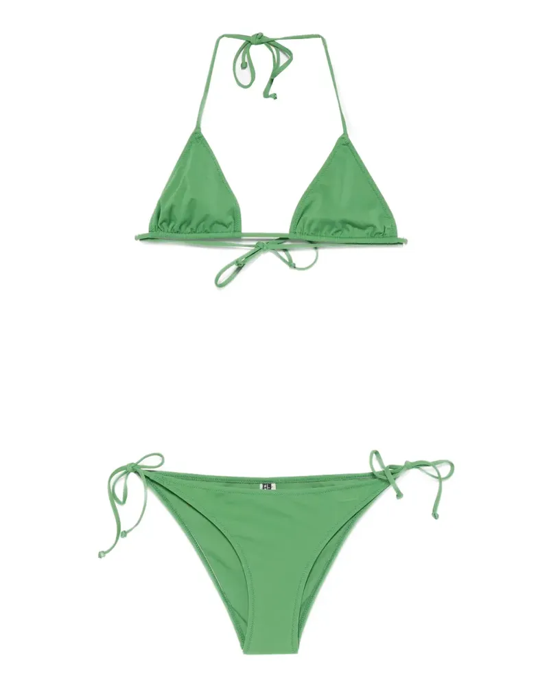 Laura Urbinati triangle-top side-tie bikini - Grün Grün