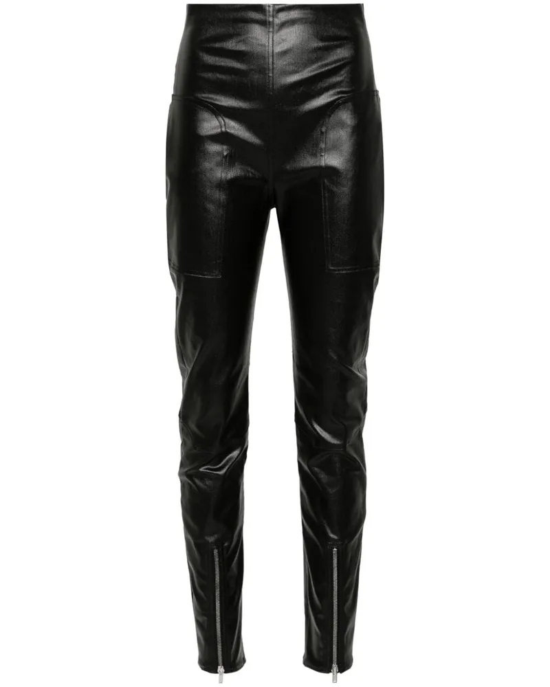 Rick Owens Dirst Leggings mit hohem Bund - Schwarz Schwarz