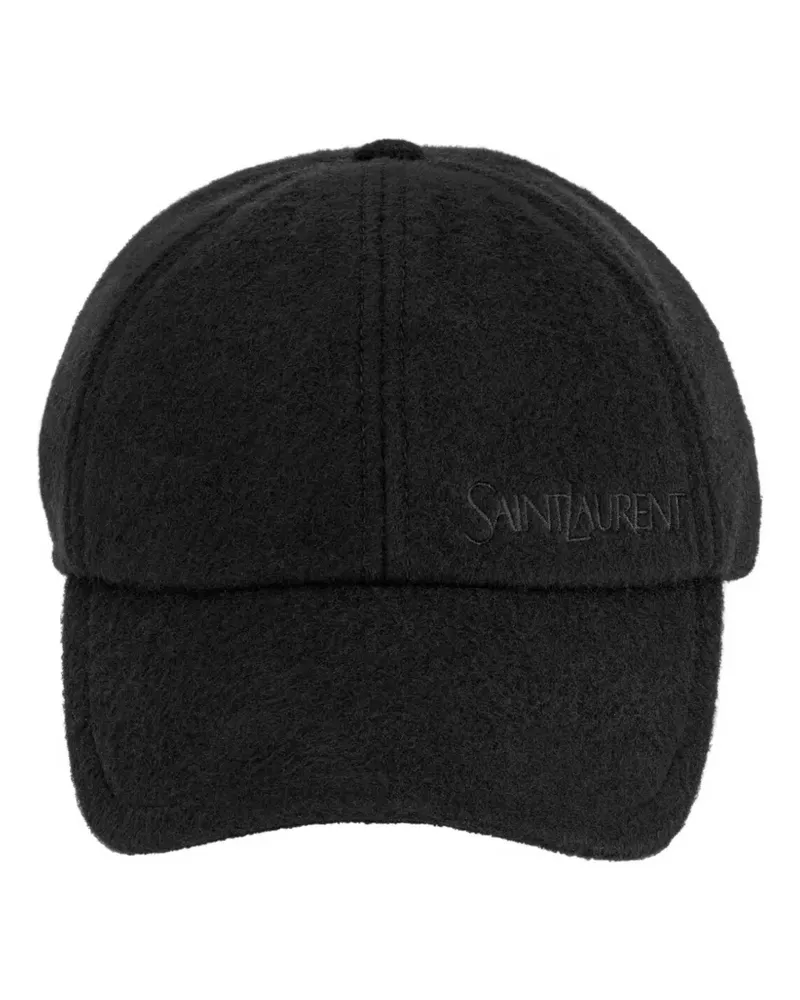 Saint Laurent logo baseball cap - Schwarz Schwarz