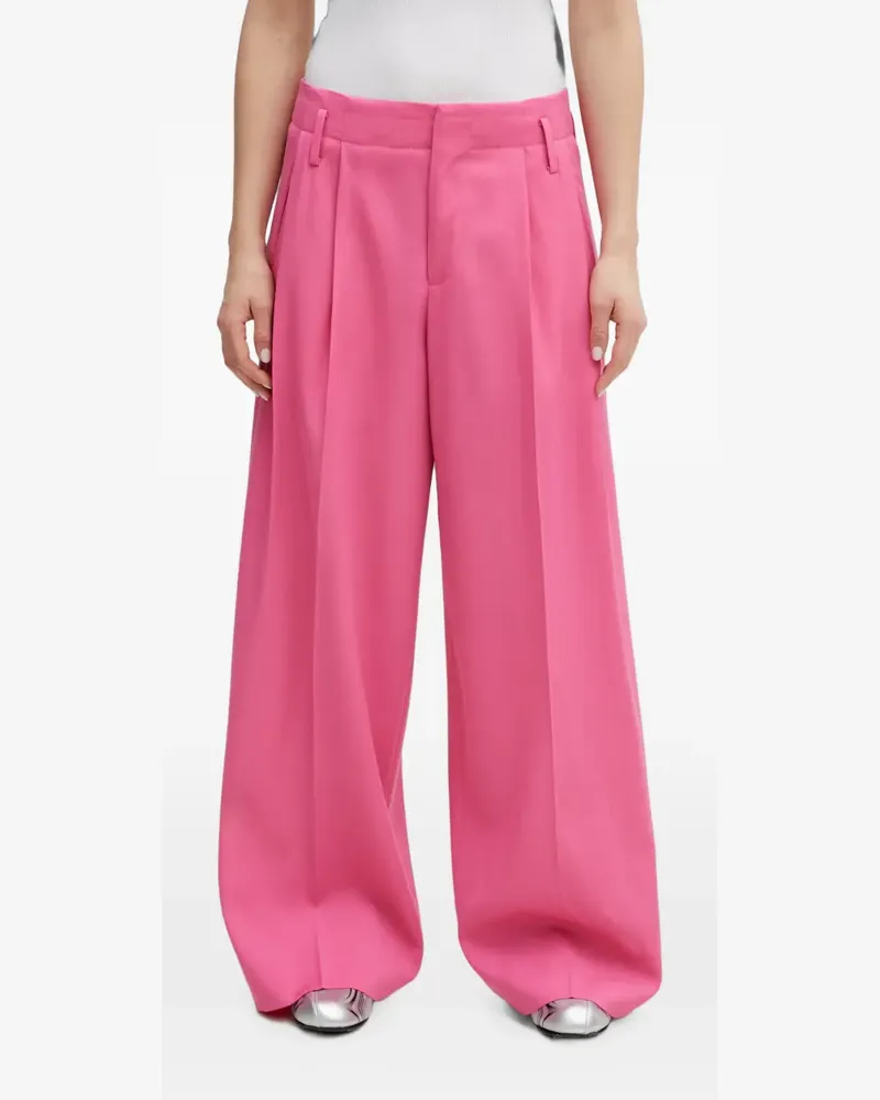Kenzo Weite Hose mit Bundfalten - Rosa Rosa