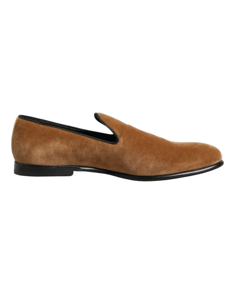 Dolce & Gabbana Loafer aus Samt - Braun Braun