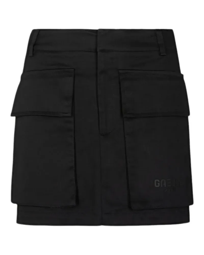 Gaëlle Bonheur Maxirock mit Logo-Patch - Schwarz Schwarz