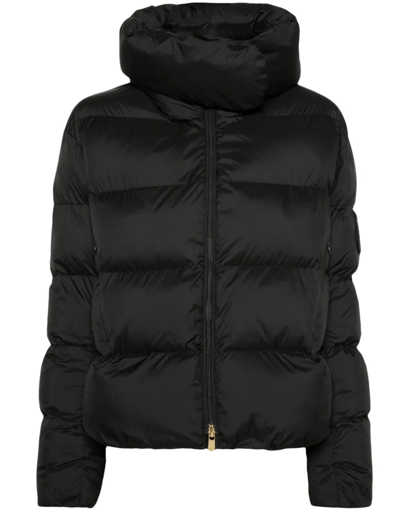 Pinko Steppjacke mit Logo-Patch - Schwarz Schwarz