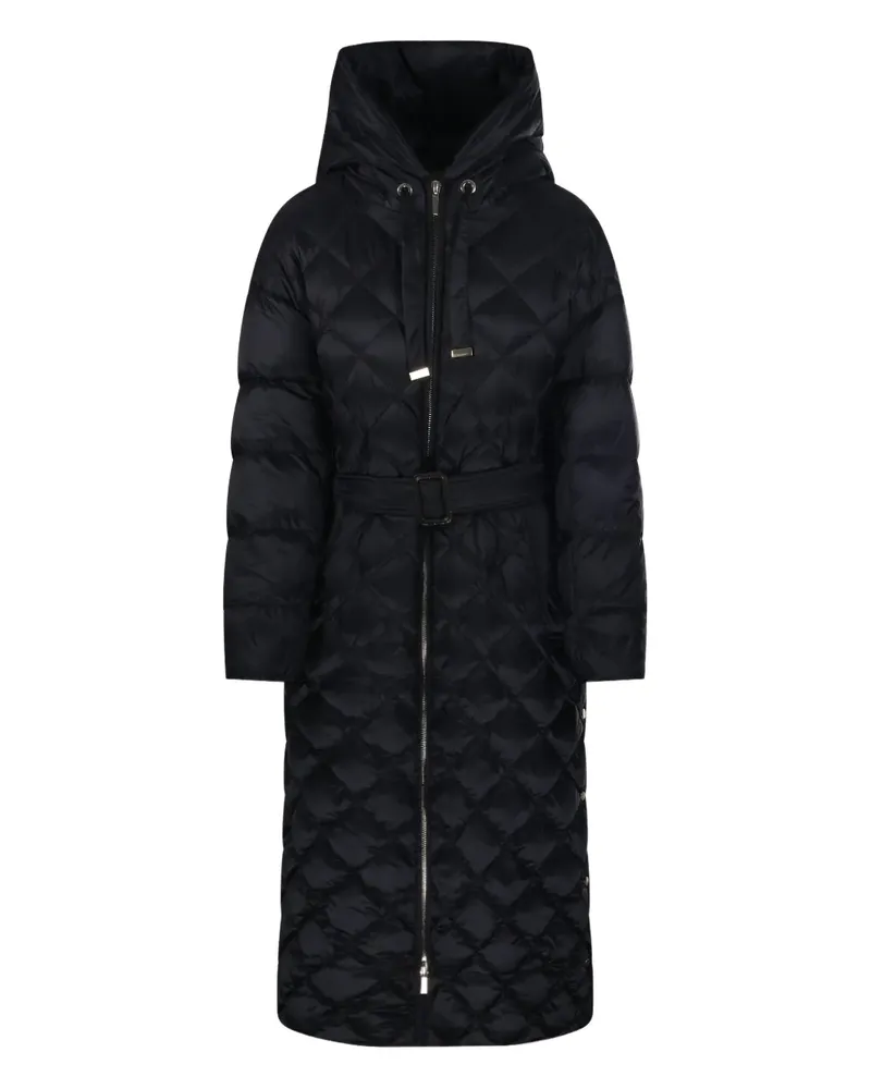 Max Mara Gesteppter Daunenmantel - Schwarz Schwarz