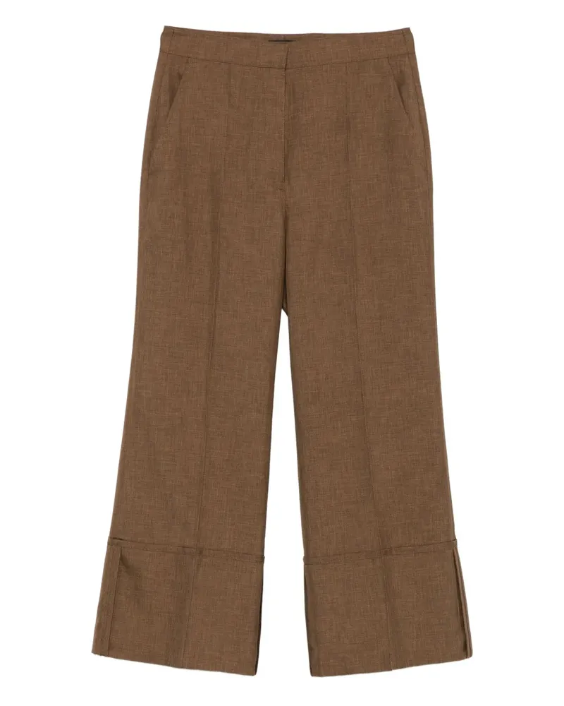 Theory Hose mit Umschlag - Braun Braun