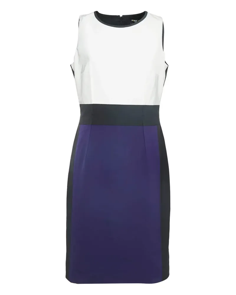 Paule Ka Trägerkleid in Colour-Block-Optik - Weiß Weiß