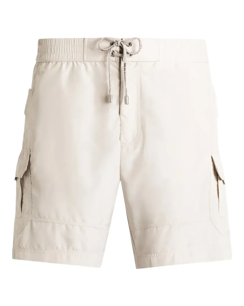 Dolce & Gabbana Badeshorts mit Schild-Detail - Nude Nude