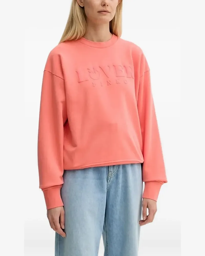 Pinko Sweatshirt mit Logo-Prägung - Rosa Rosa
