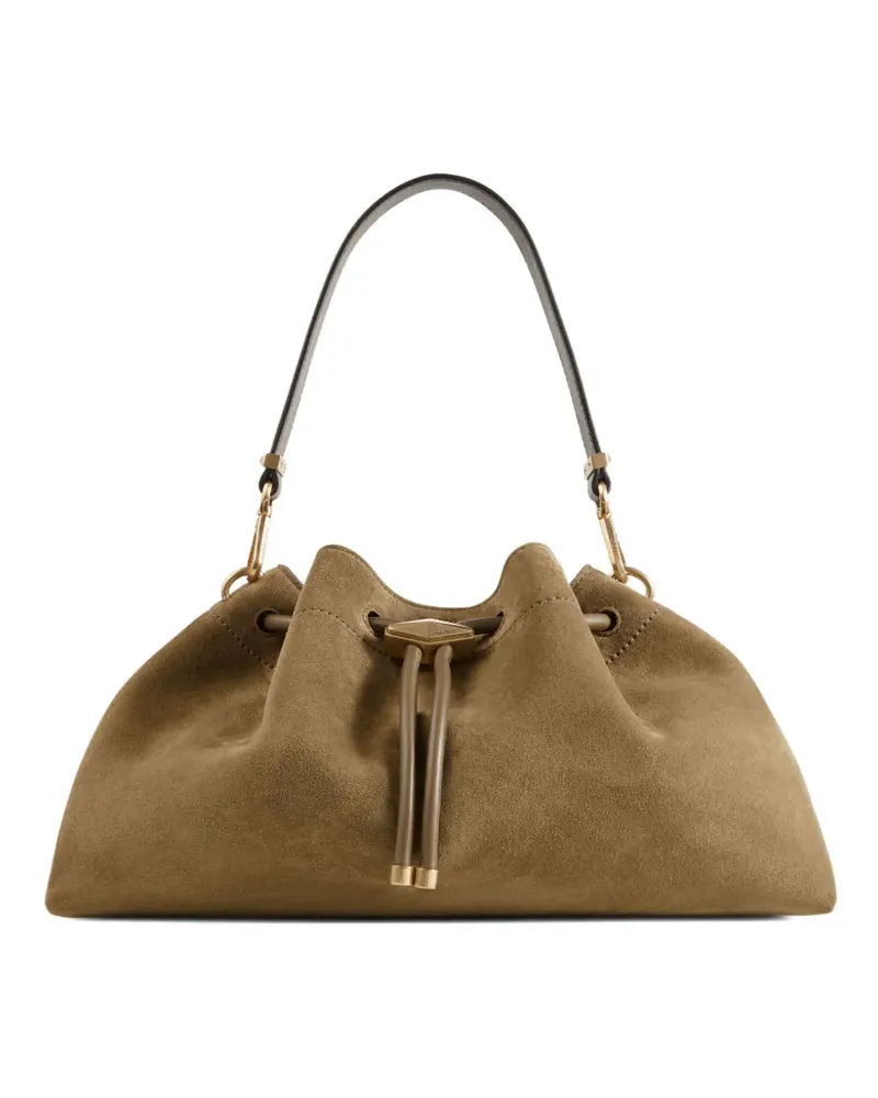 Jimmy Choo Cinch M Schultertasche aus Wildleder - Grün Grün