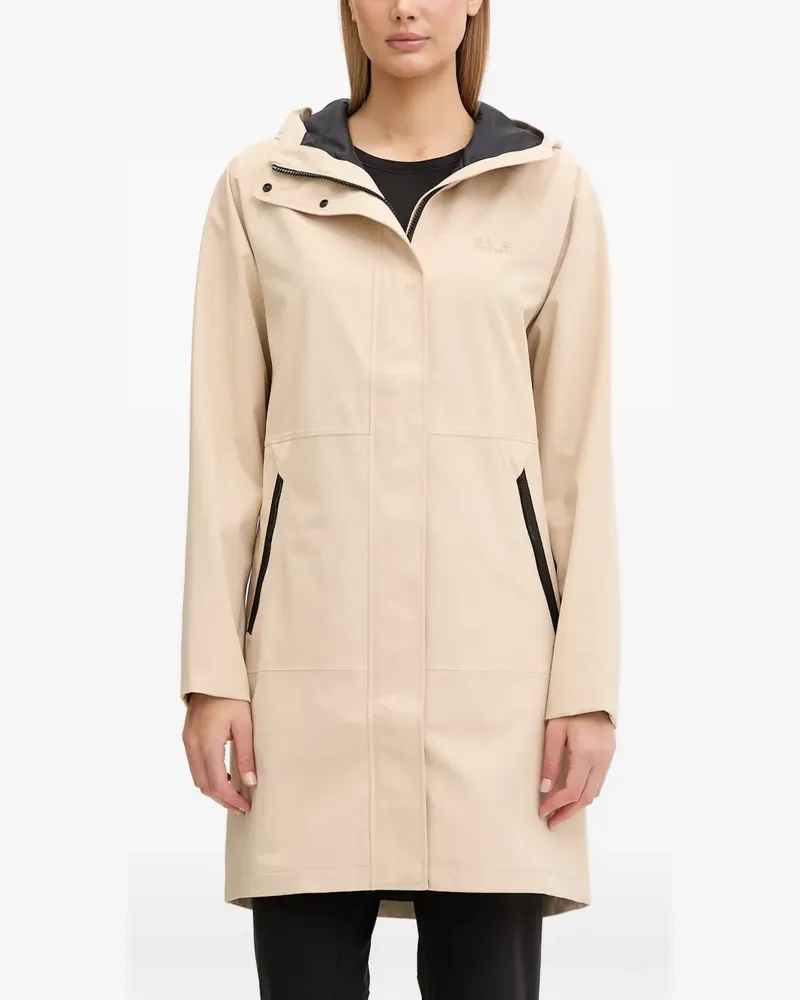 Jack Wolfskin Onera 2L hooded zip-up coat - Nude Nude