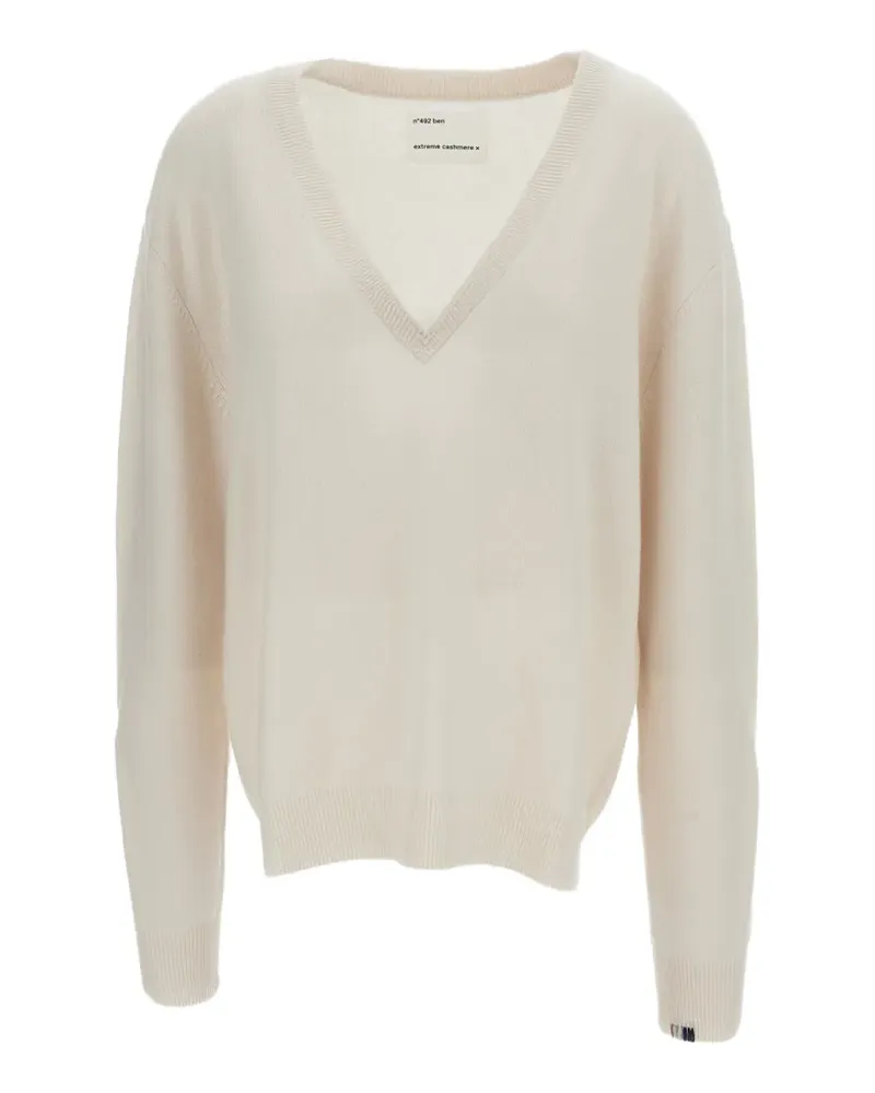 extreme cashmere Kaschmirpullover mit V-Ausschnitt - Nude Nude
