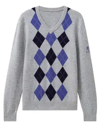 Pringle of Scotland Pullover mit Argyle-Muster Grau