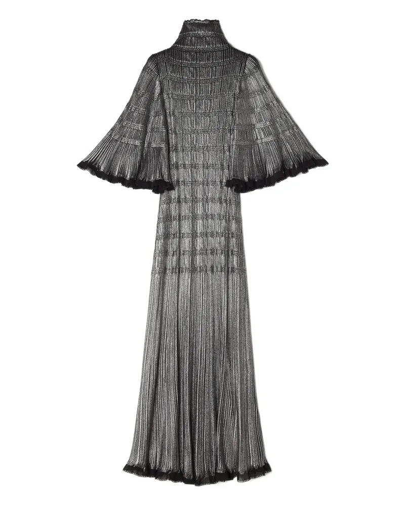 Lanvin Maxikleid mit Stehkragen - Schwarz Schwarz