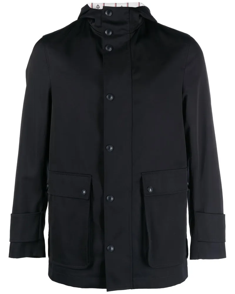Thom Browne Parka mit Kapuze - Blau Blau