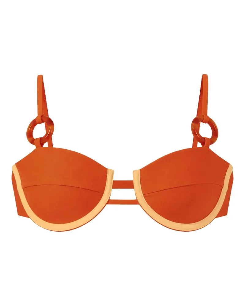 Baobab Collection Roa ring-detail bikini top - Orange Orange