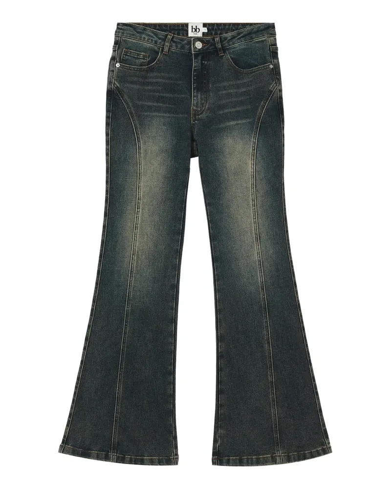 b+ab seam-detail flared jeans - Blau Blau