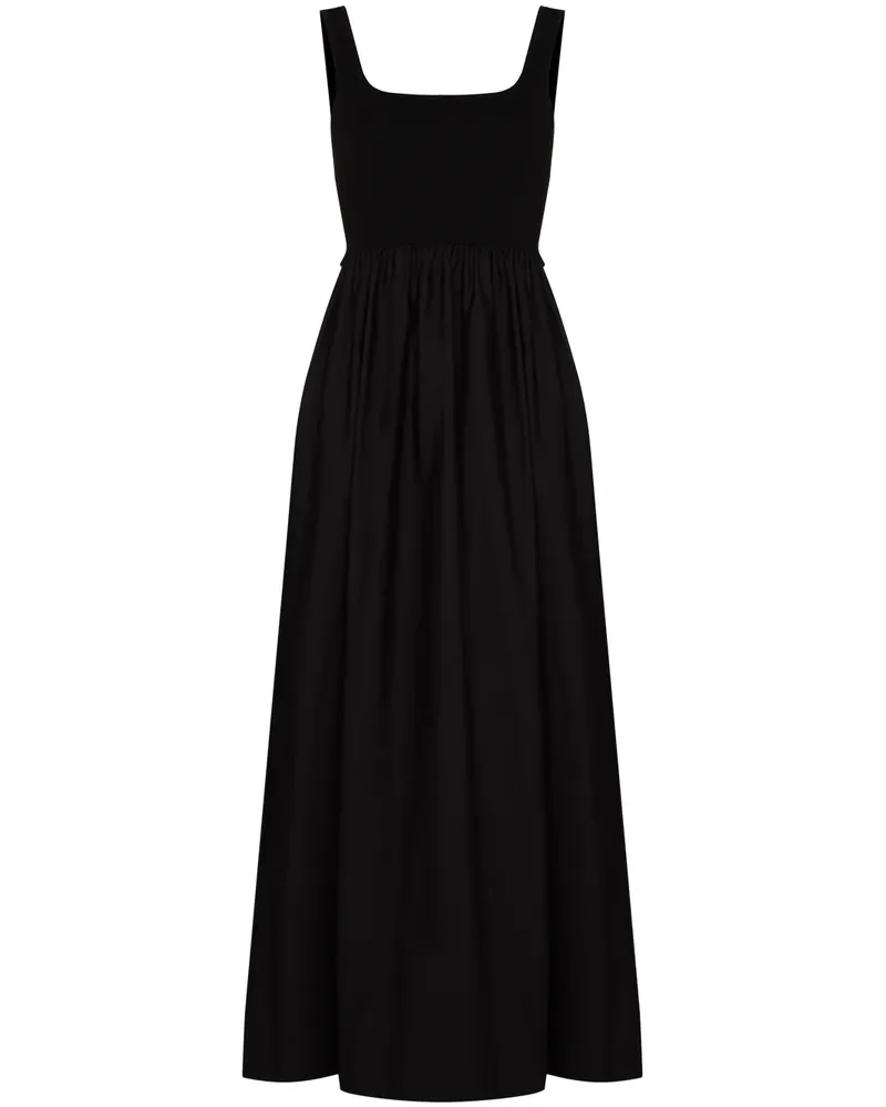 Matteau Maxikleid mit geraffter Taille - Schwarz Schwarz