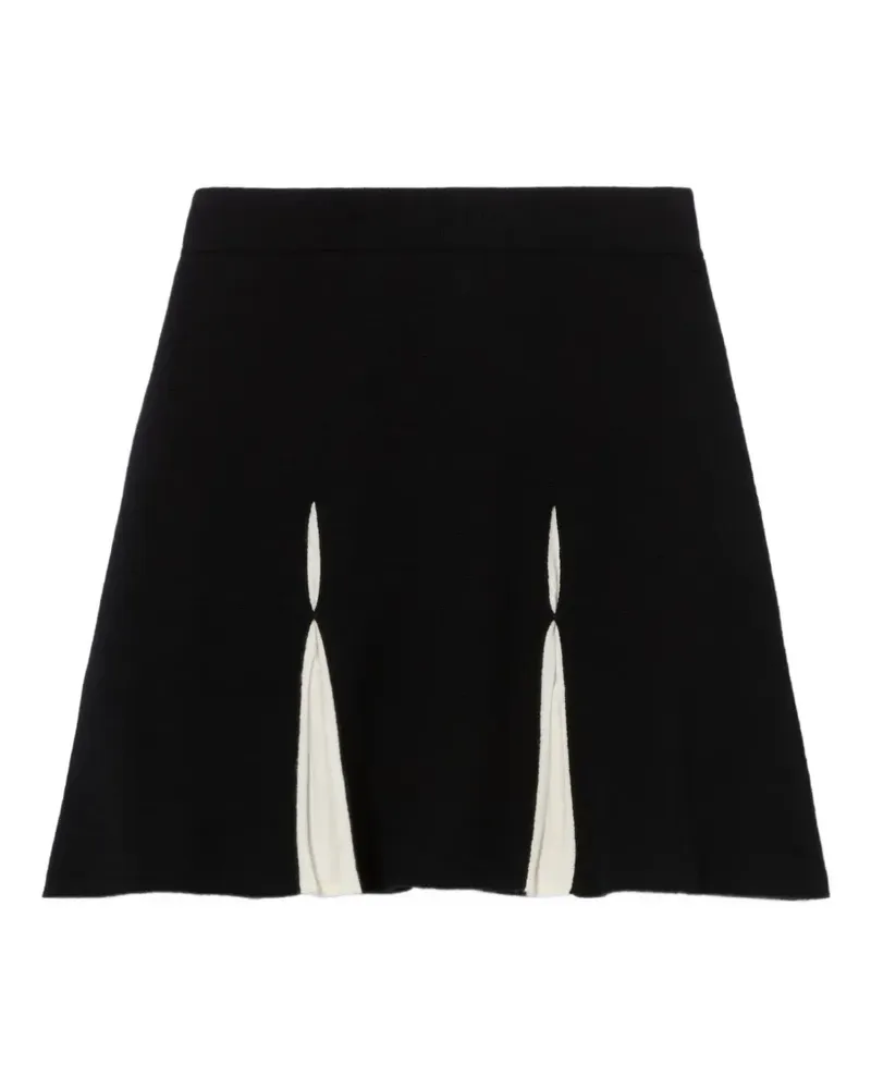 Claudie Pierlot Gestrickter Minirock - Schwarz Schwarz