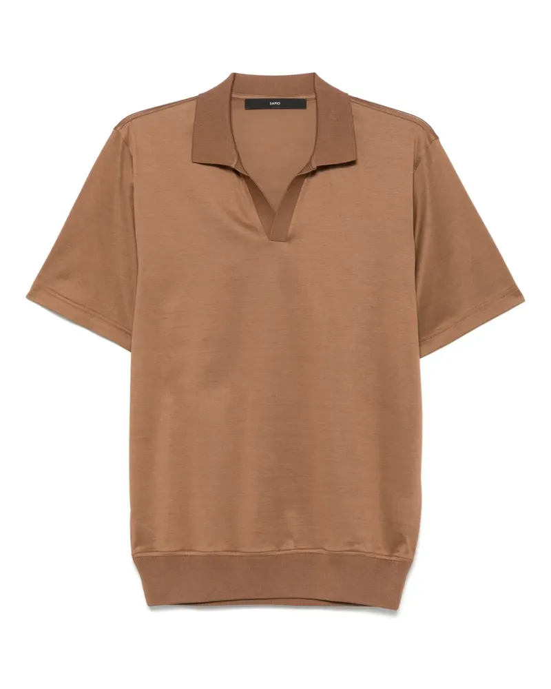 Sapio T-Shirt aus leichtem Jersey - Braun Braun