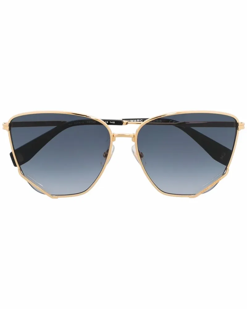 Marc Jacobs Sonnenbrille mit Cat-Eye-Gestell - Gold Gold
