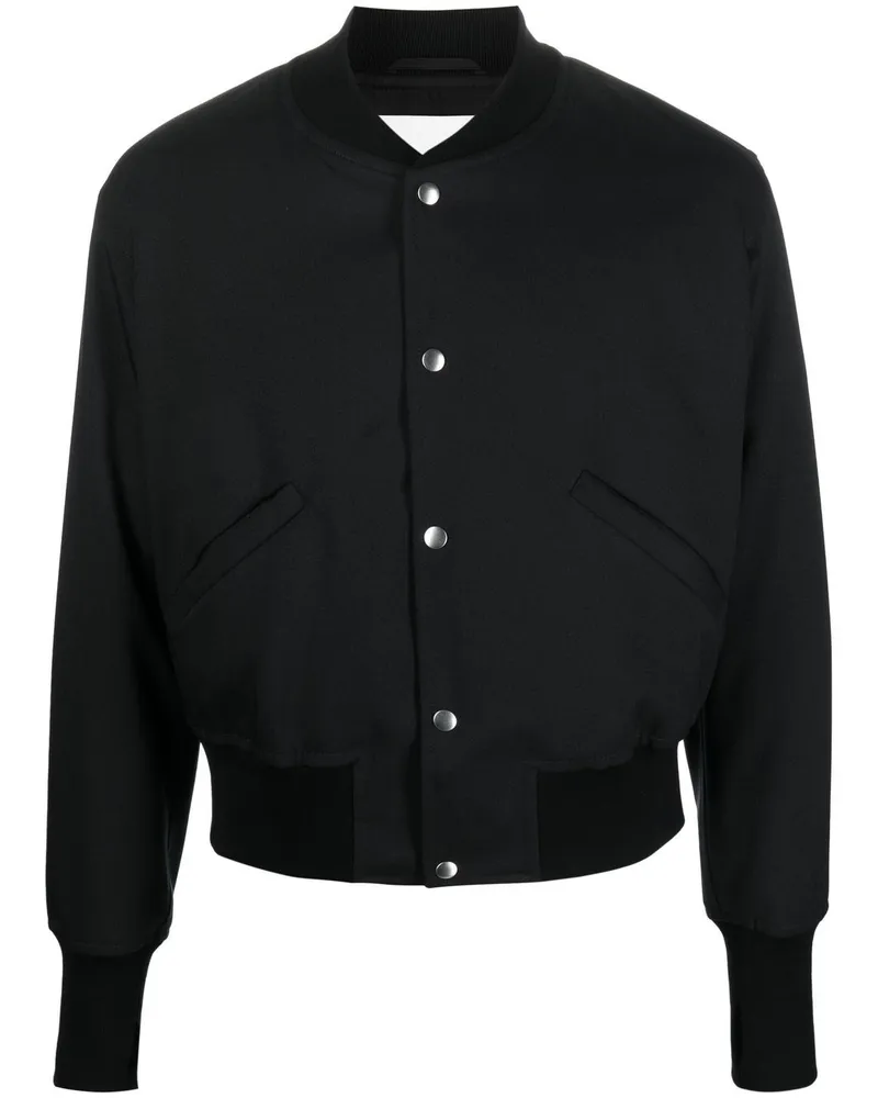 Jil Sander Bomberjacke im Cropped-Design - Schwarz Schwarz