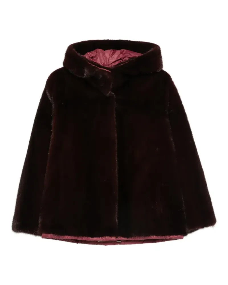 Manzoni 24 Pelzjacke mit Kapuze - Violett Violett