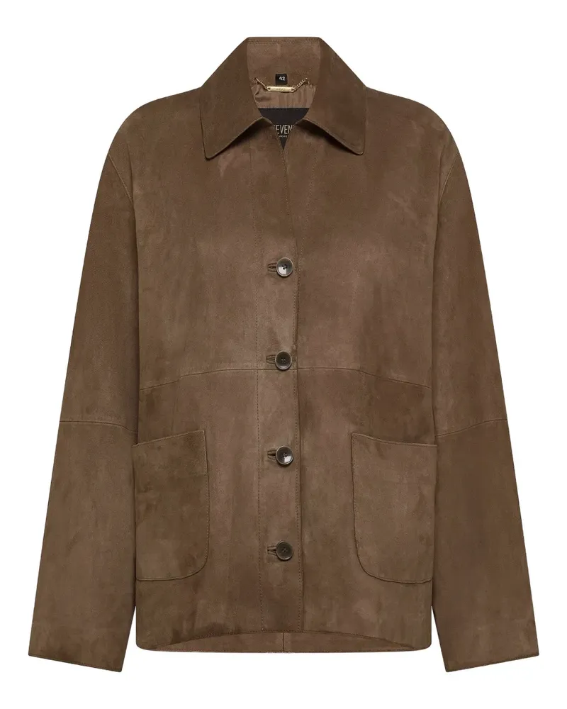 Seventy suede cropped jacket - Braun Braun