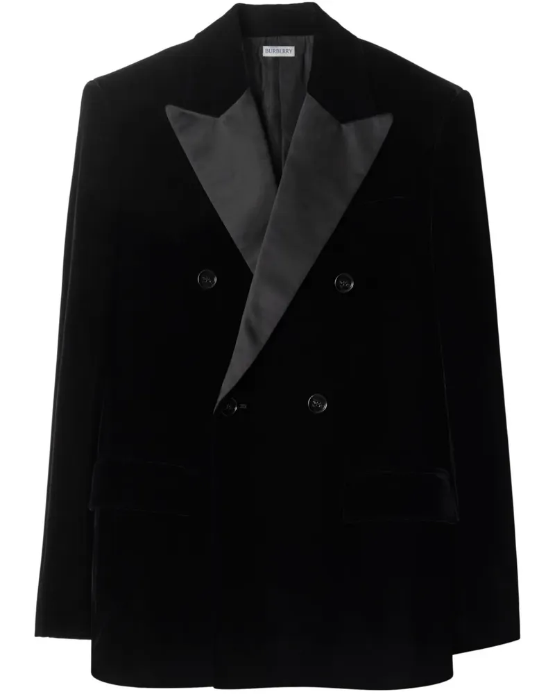 Burberry Sakko aus Samt - Schwarz Schwarz