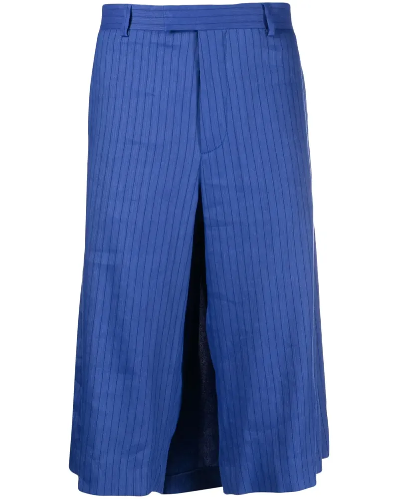 Moschino Gestreifte Shorts - Blau Blau