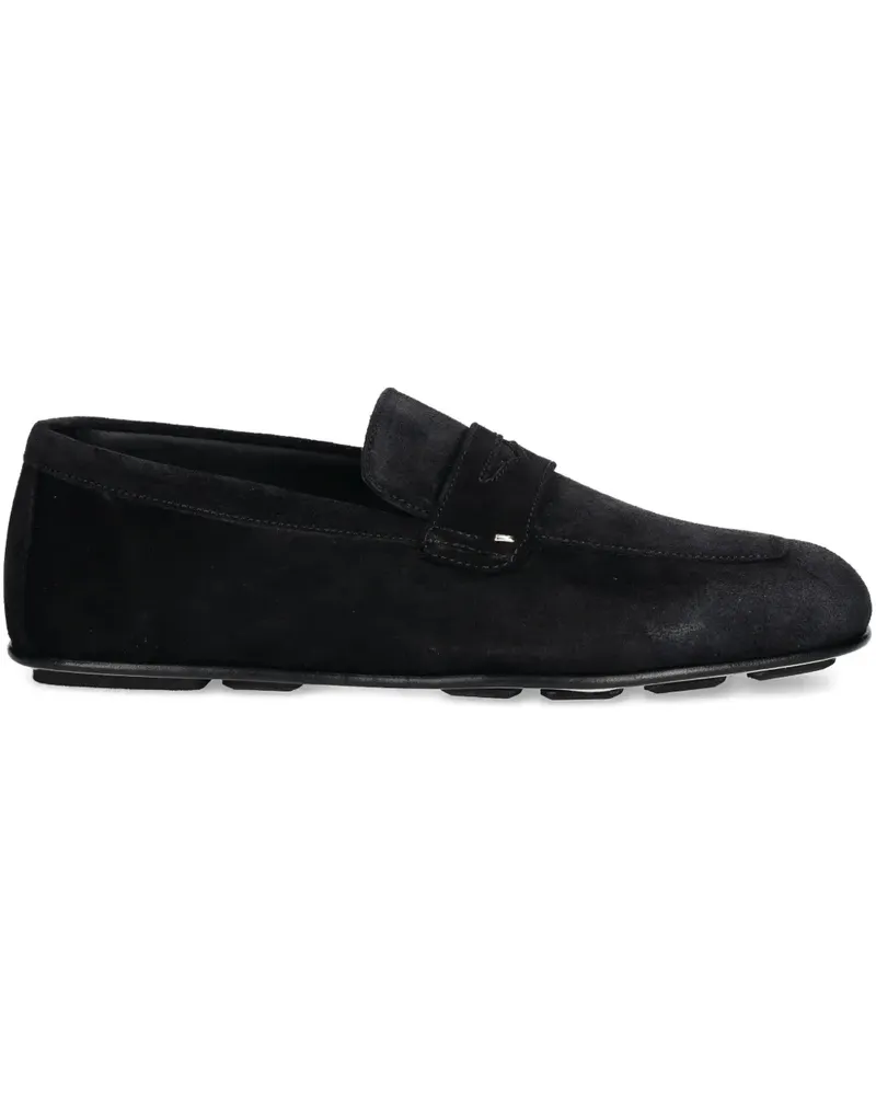 Giuseppe Zanotti Christophe Loafer aus Wildleder - Schwarz Schwarz