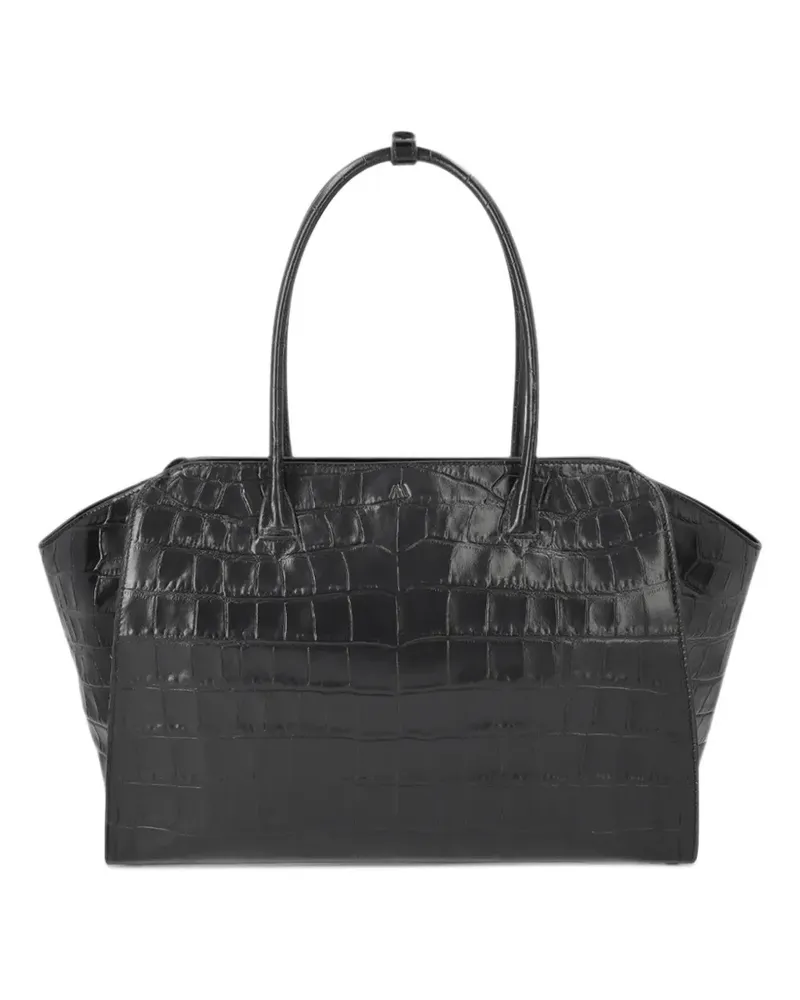 KAAI Voyager Tote Bag mit Kroko-Effekt - Schwarz Schwarz