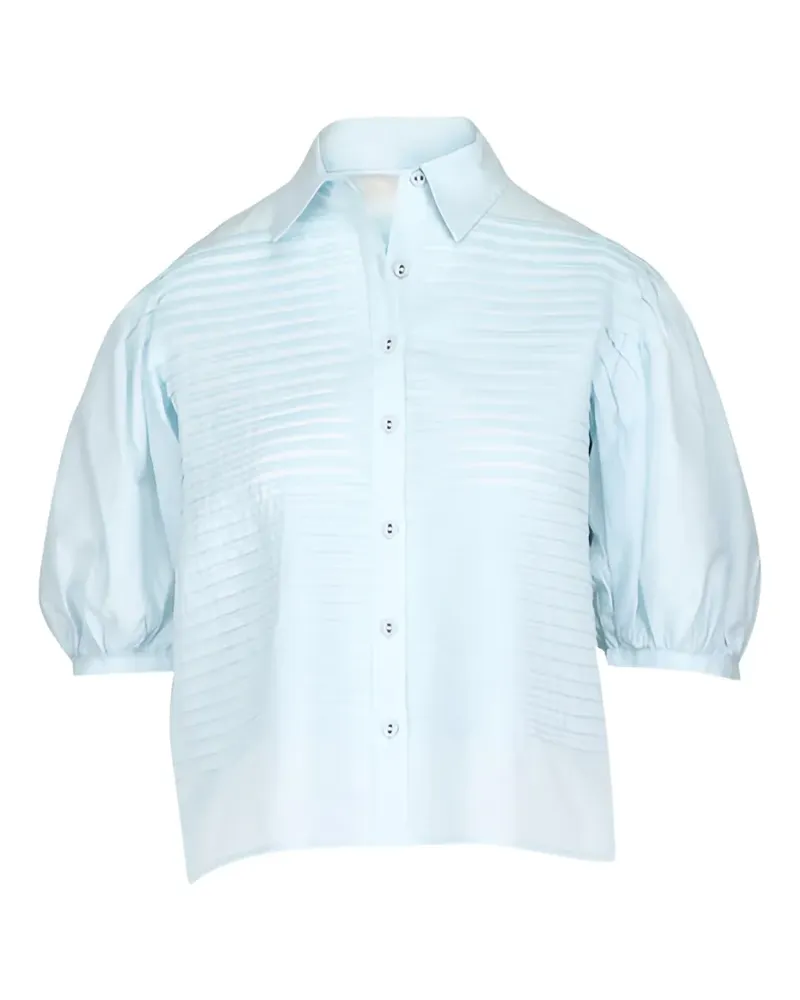 Ulla Johnson Cordelia Bluse mit Biesen - Blau Blau