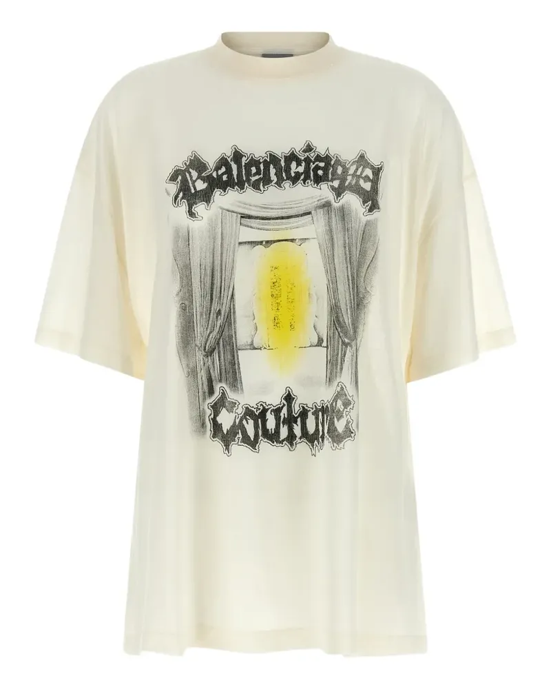 Balenciaga Salon De Couture jersey T-shirt - Nude Nude