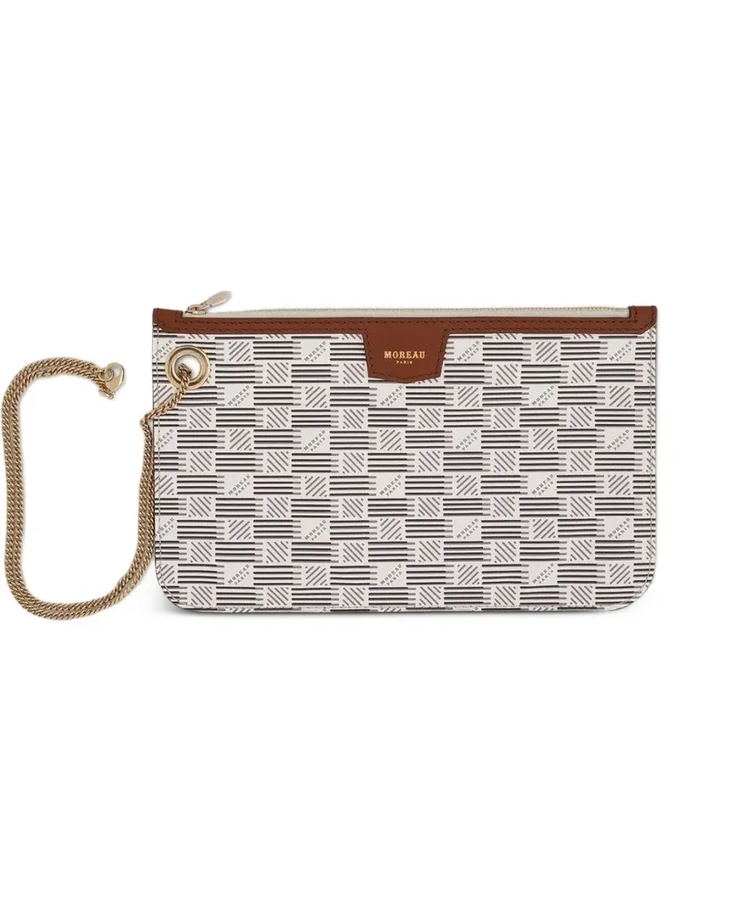 Moreau Paris Saint Tropez Marina signature-motif pouch - Nude Nude