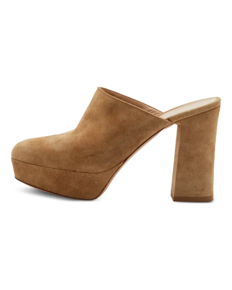 Gianvito Rossi Mules mit Blockabsatz - Braun Braun
