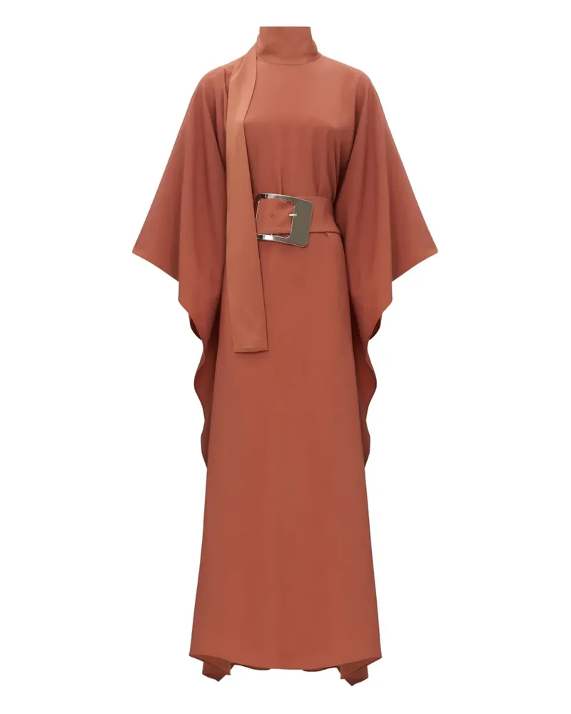Taller Marmo Fledermaus-Maxikleid mit Gürtel - Braun Braun