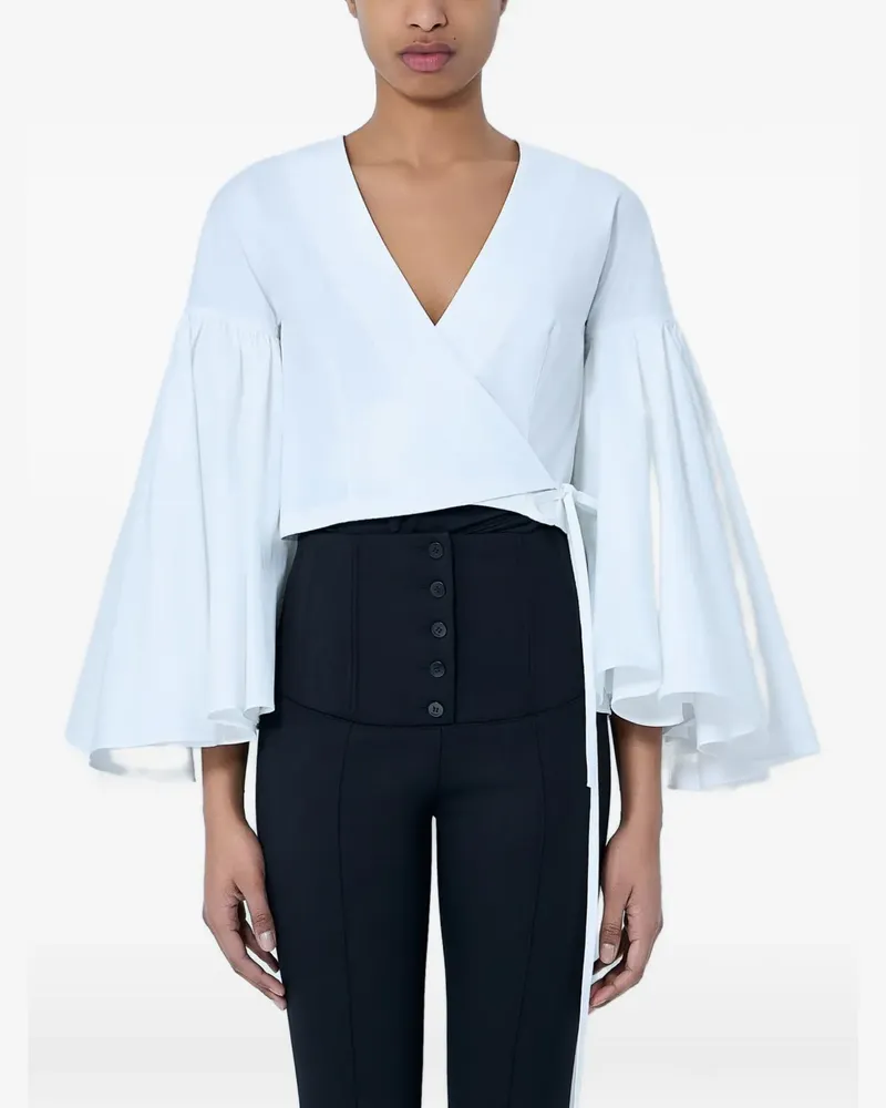 Jacquemus The Paysan wrap blouse - Weiß Weiß