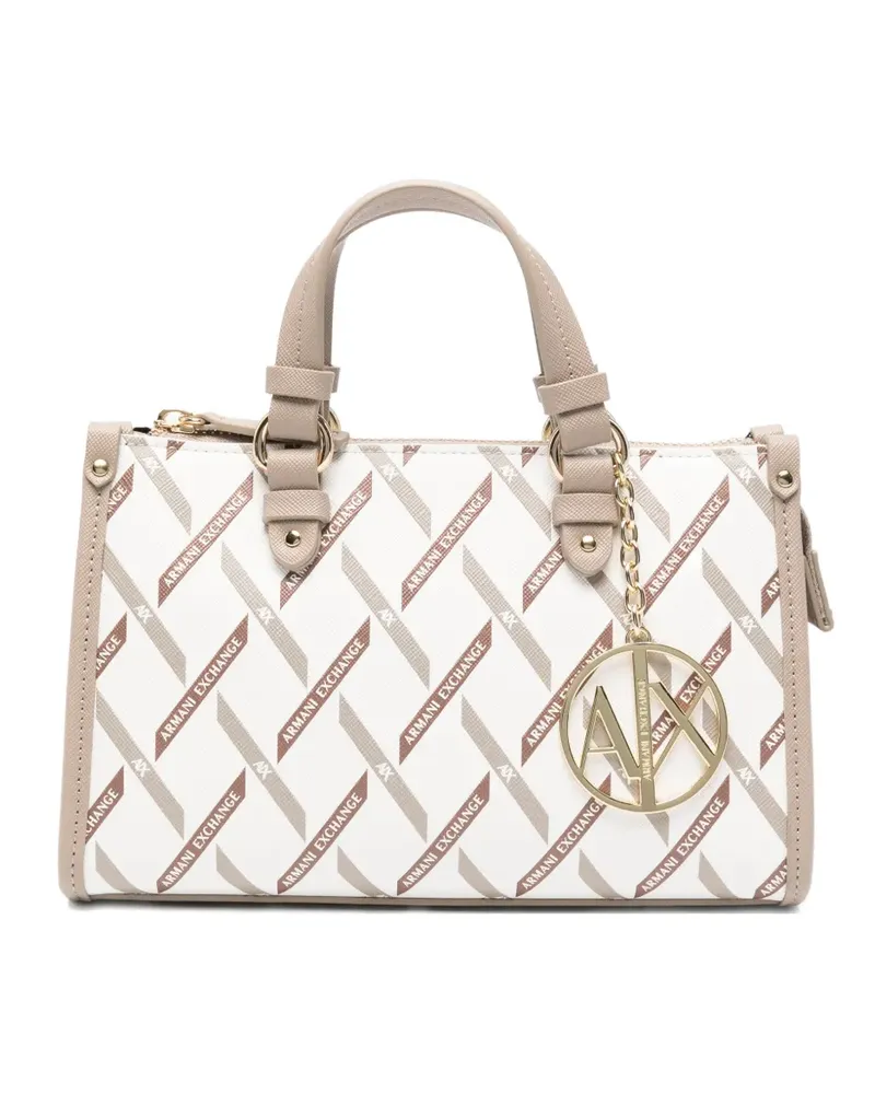 Armani Exchange logo-print tote bag - Weiß Weiß