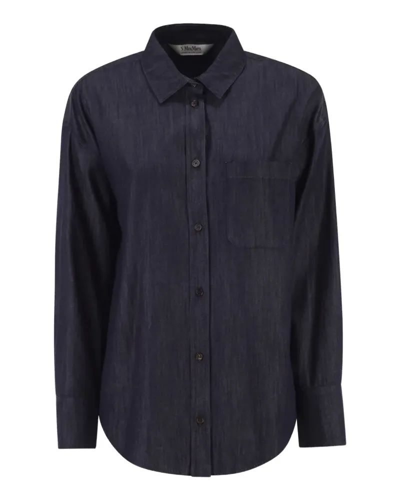 Max Mara long-sleeve denim shirt - Blau Blau