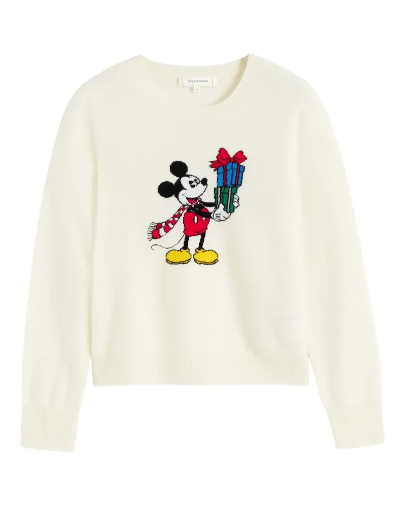 Chinti & Parker Intarsien-Pullover mit Micky Maus - Nude Nude