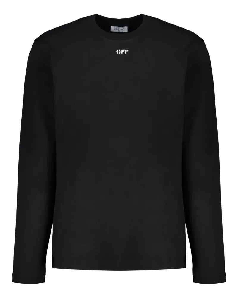 OFF-WHITE long-sleeve T-shirt - Schwarz Schwarz
