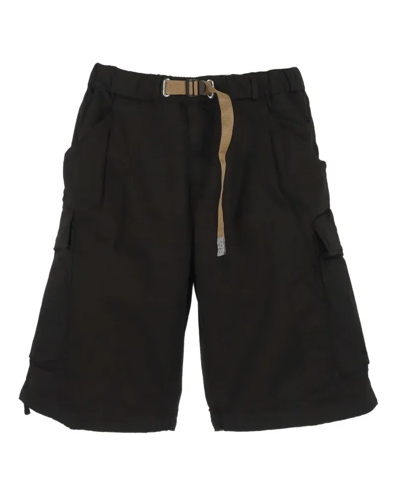 PLAN C Cargo-Shorts mit Gürtel - Schwarz Schwarz