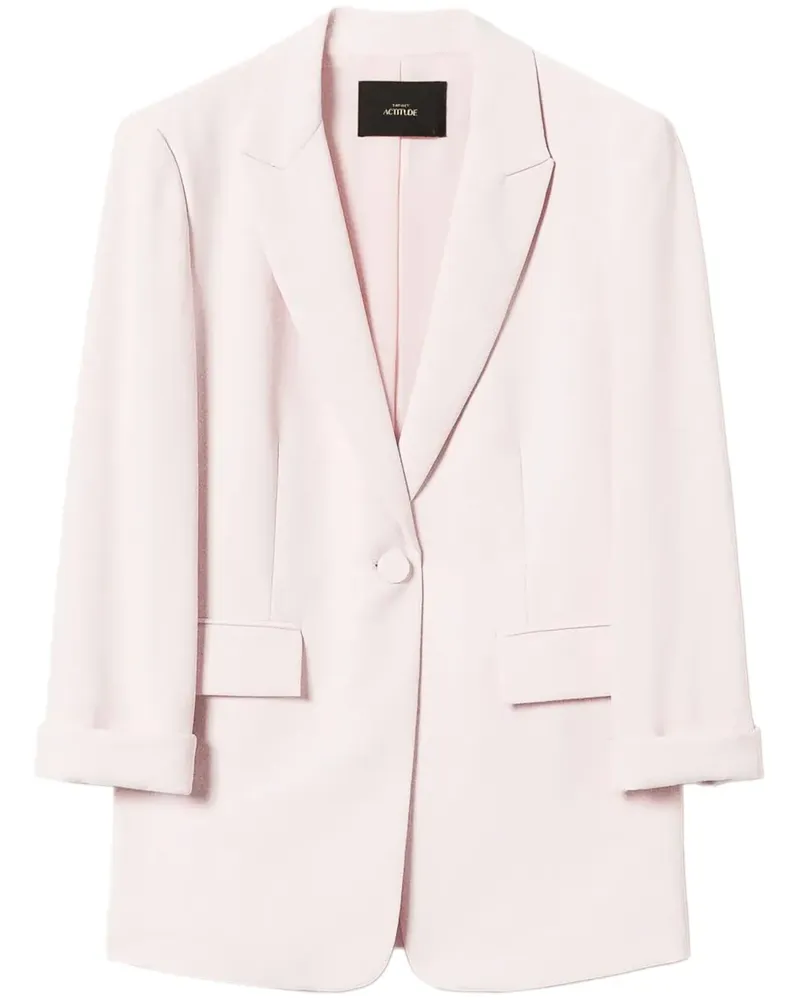 Twin-Set Blazer aus Krepp - Rosa Rosa