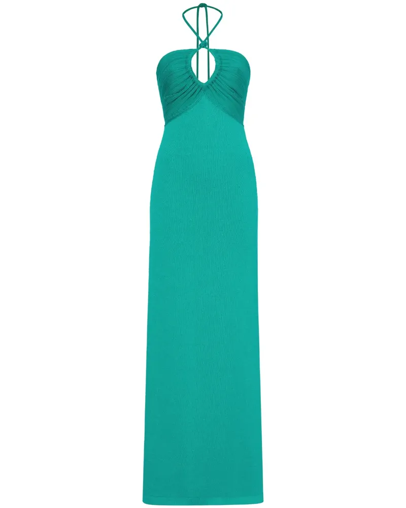 Proenza Schouler Maxikleid mit Neckholder - Grün Grün