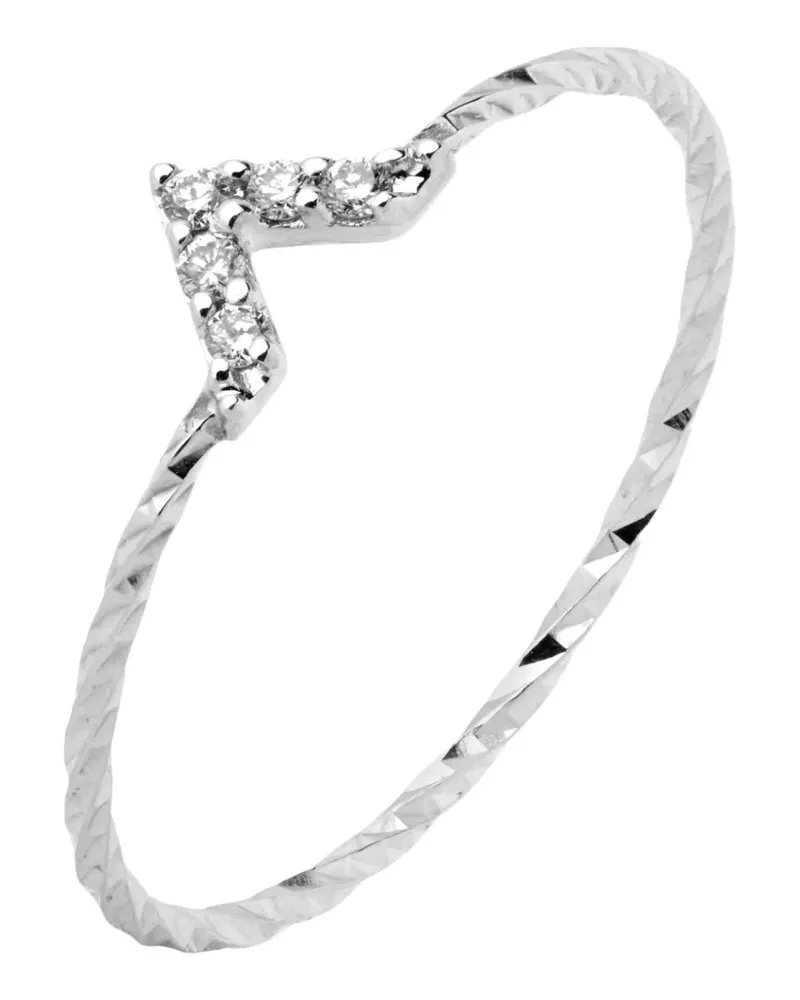 Maria Black 14kt Viva Weißgoldring mit Diamant - Silber Silber