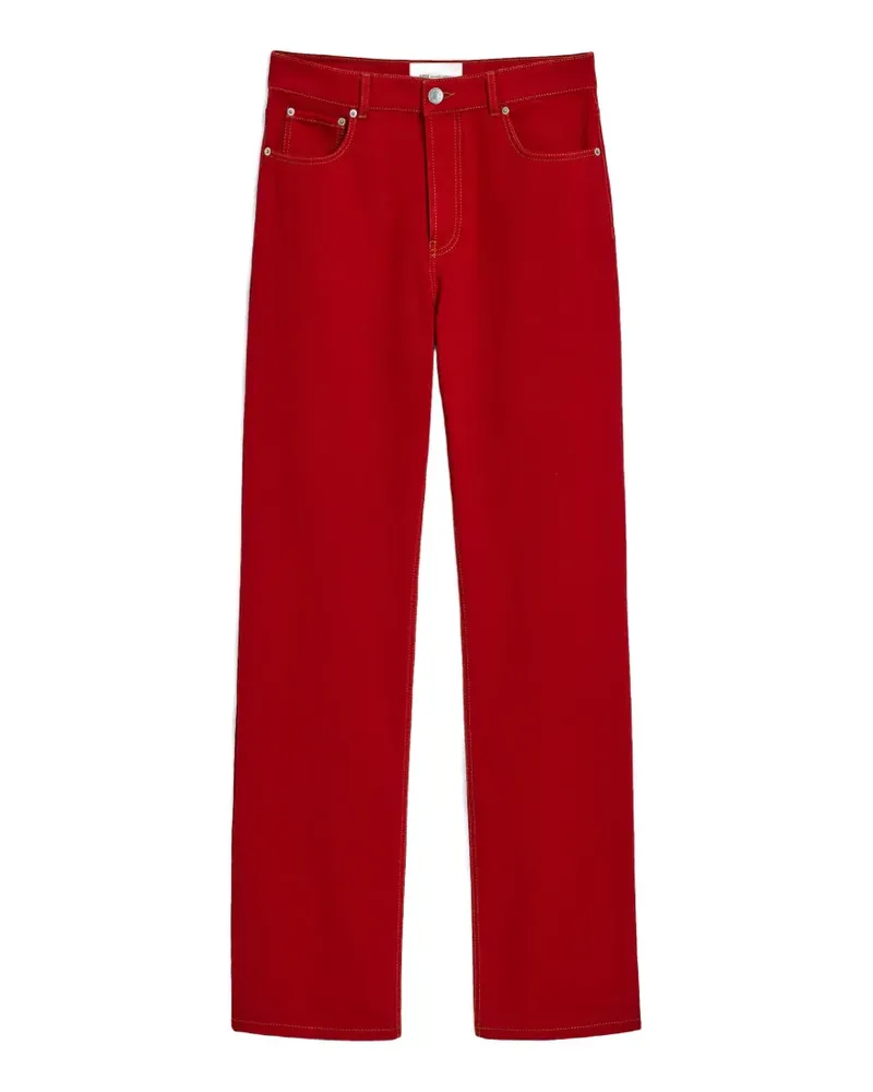 AMI Paris Jeans mit weitem Schnitt - Rot Rot
