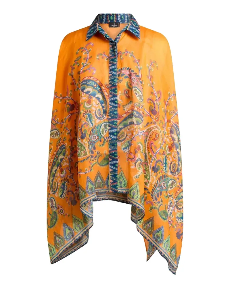 Etro Ausgestellte Bluse mit Print - Orange Orange