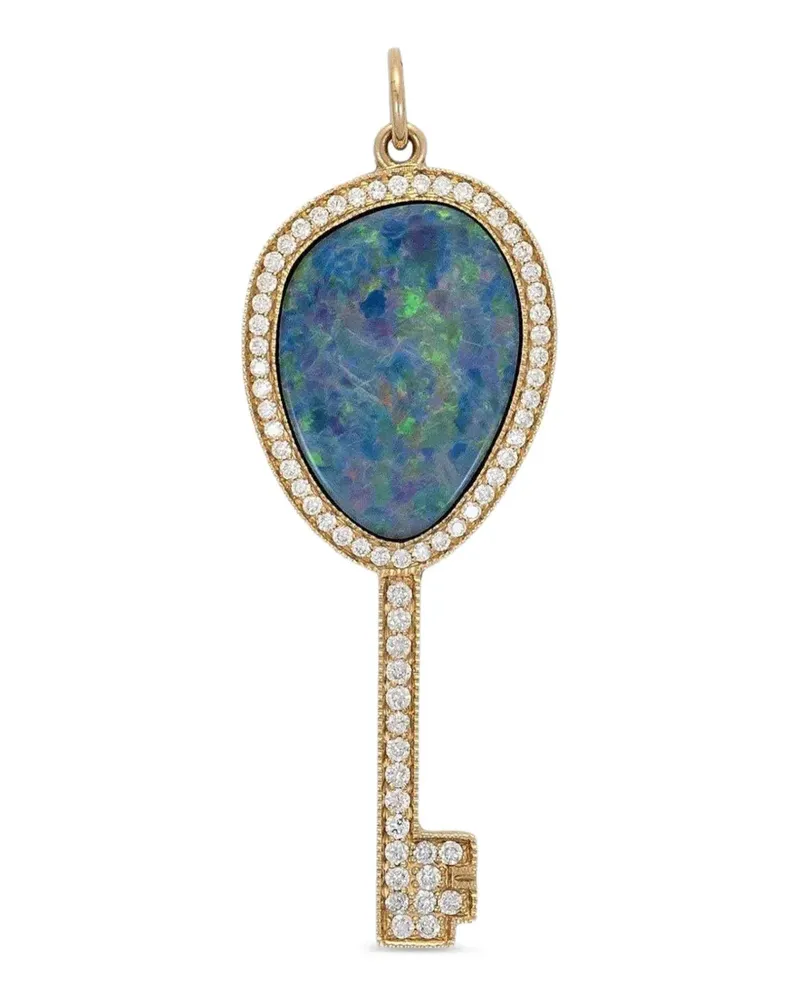 Jacquie Aiche Halskette mit Opal und Diamanten - Gold Gold