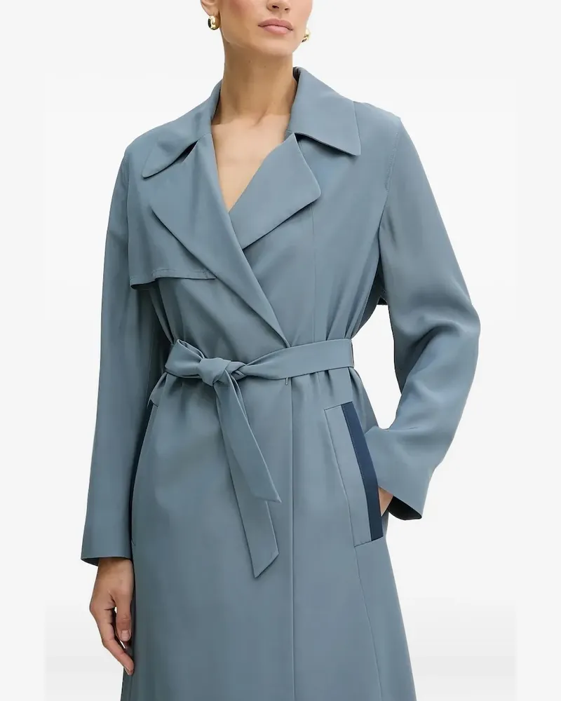 HUGO BOSS Trenchcoat mit Einsätzen - Blau Blau